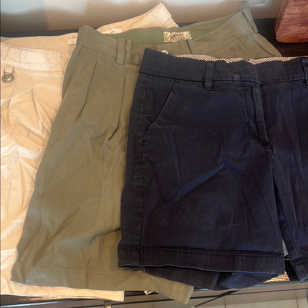 Navy, Olive, and Cream Women's Shorts Set